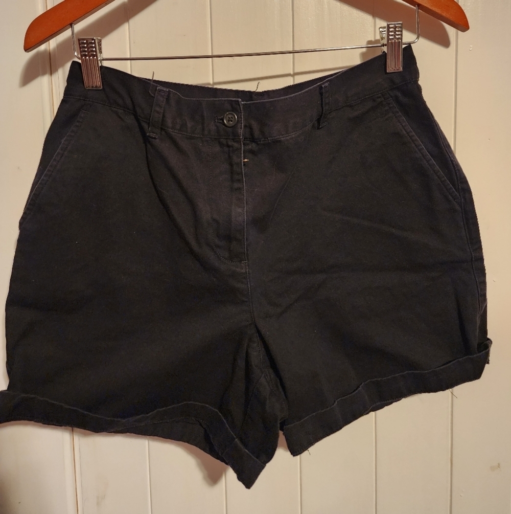 Lauren Ralph Lauren Size 8p Black Shorts